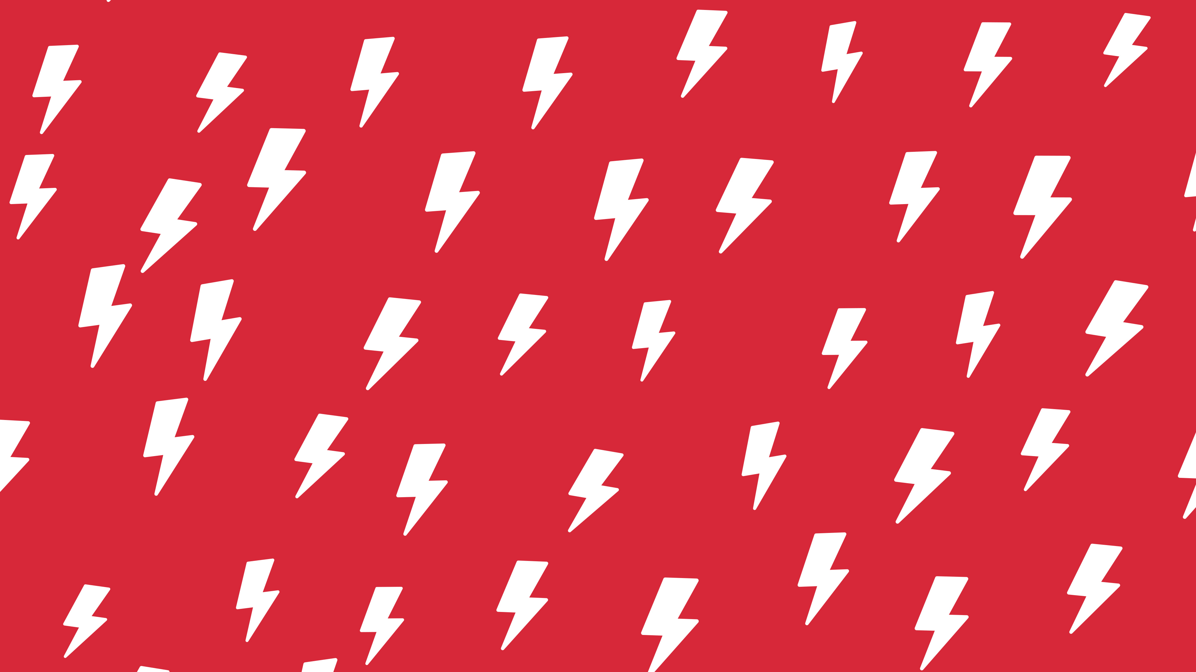 Red Lightning Bolt Pattern desktop wallpaper in 4K