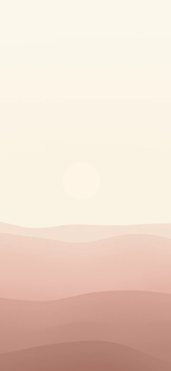 Rose Gold and Cream Minimalist Desert Dunes wallpaper for iPhone and Android