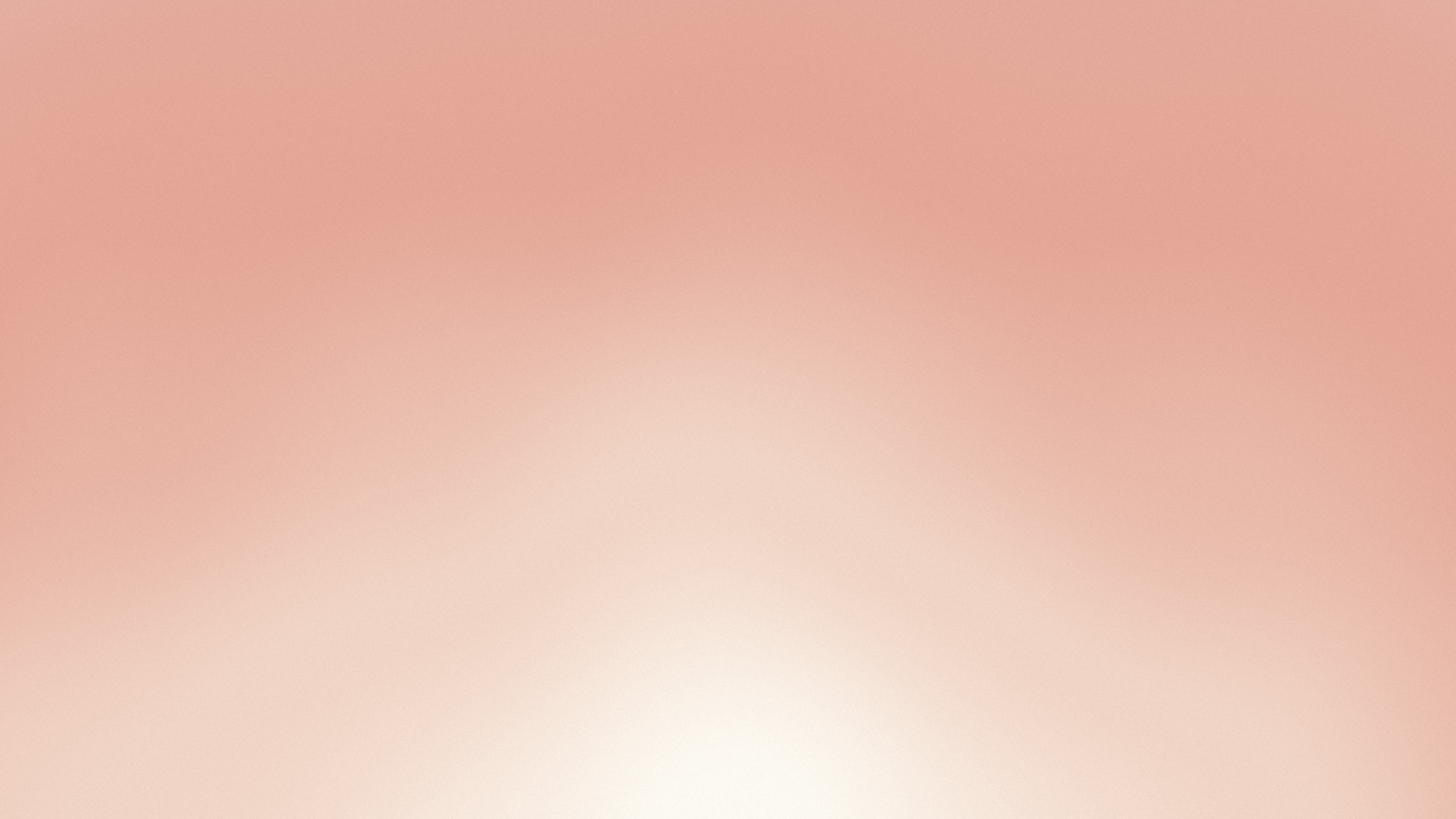 Rose Gold and Cream Sunrise Aura Gradient desktop wallpaper in 4K