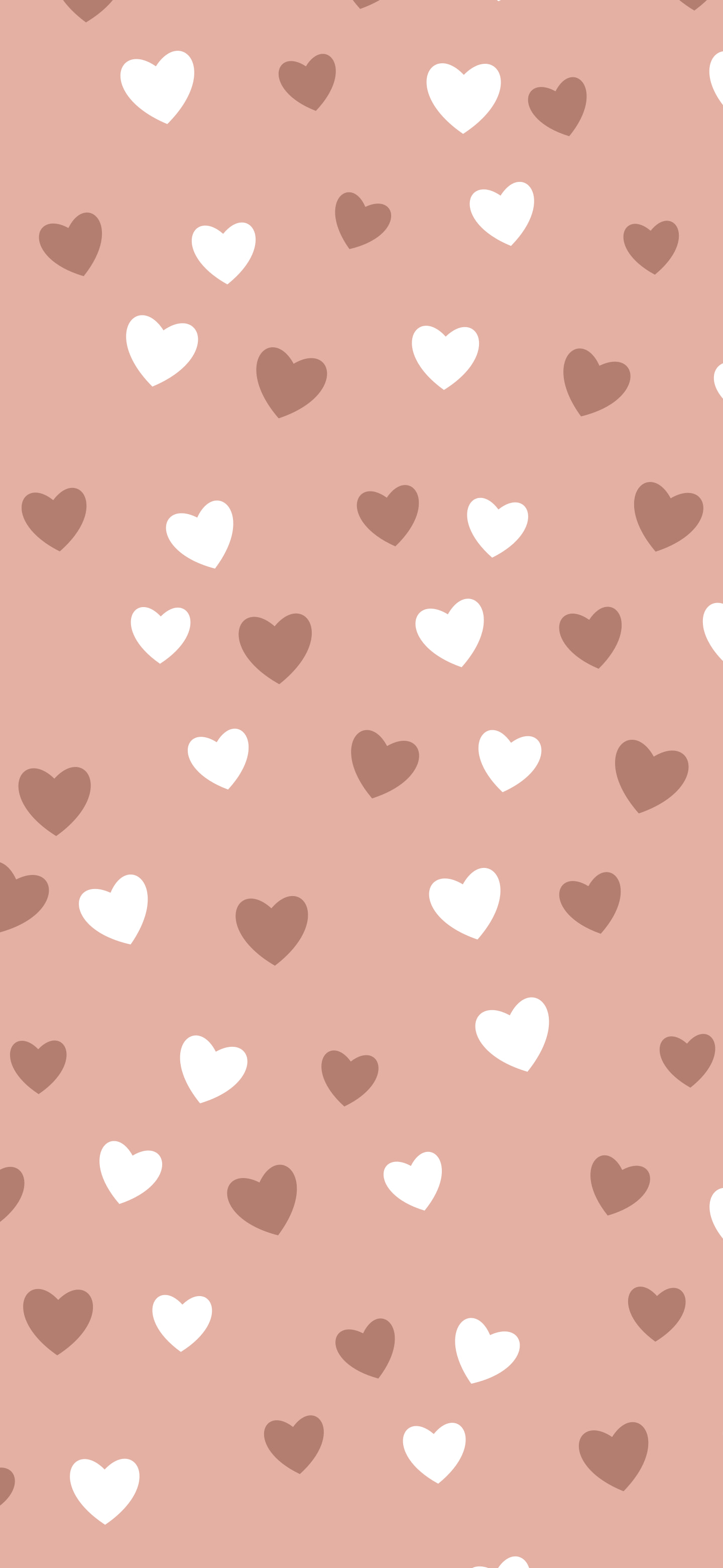 Rose Gold Heart Pattern wallpaper for iPhone and Android