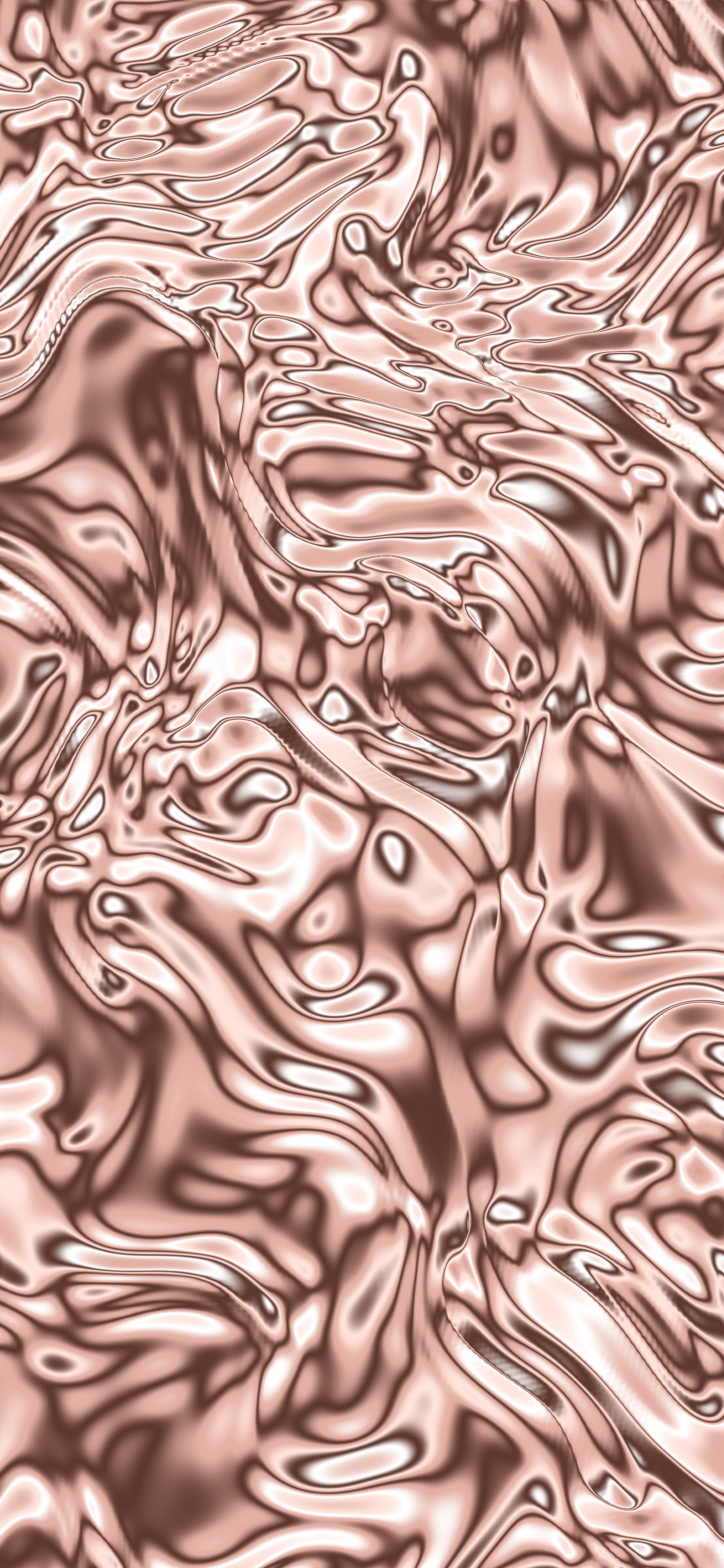 Rose Gold Liquid Chrome wallpaper for iPhone and Android