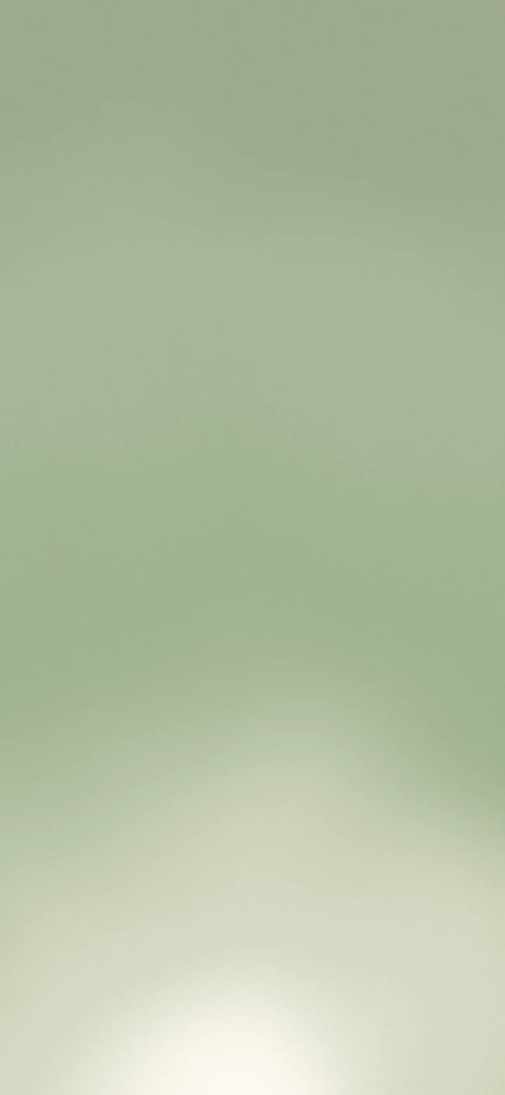 Sage Green and Cream Sunrise Aura Gradient wallpaper for iPhone and Android