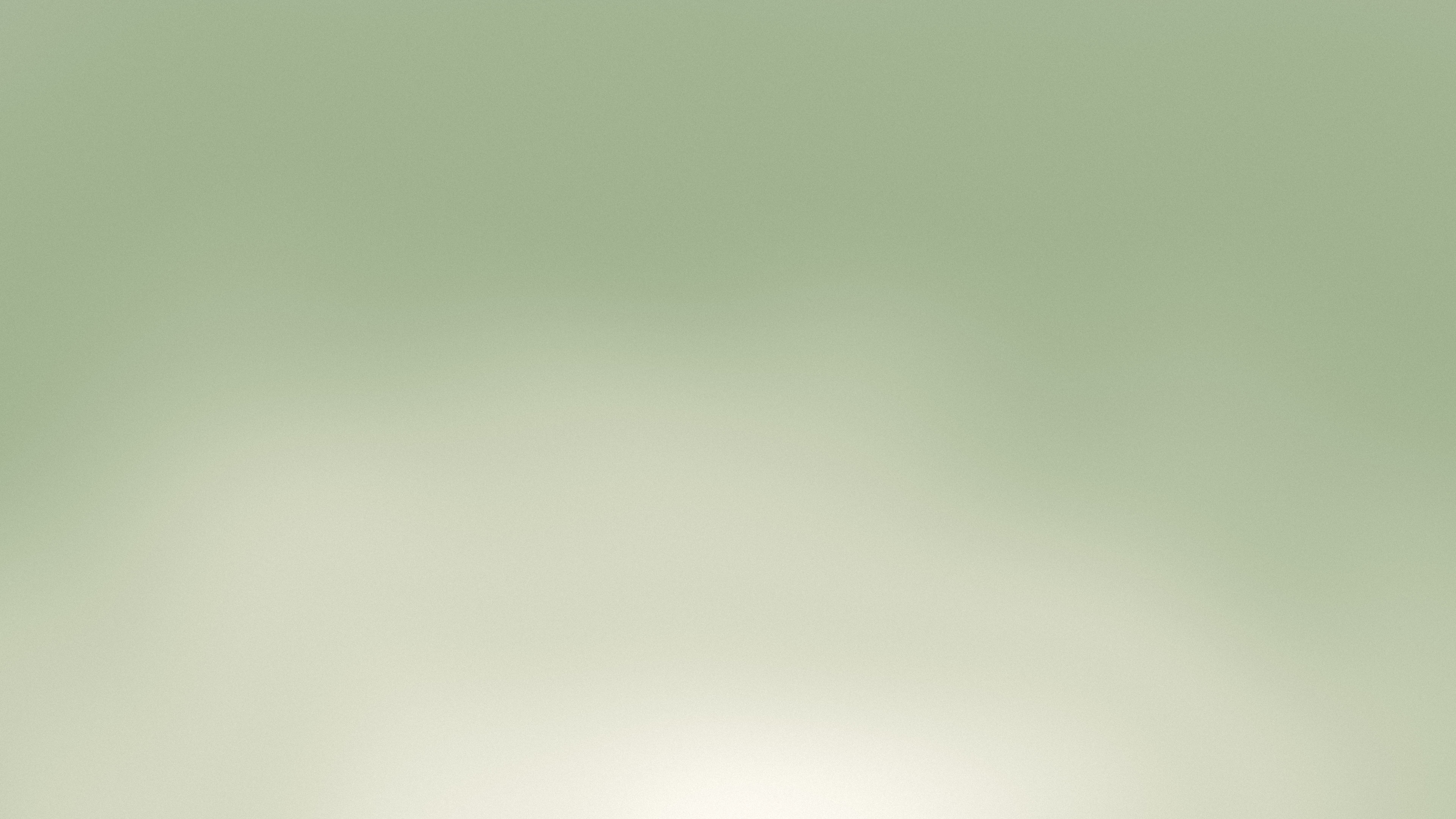Sage Green and Cream Sunrise Aura Gradient desktop wallpaper in 4K