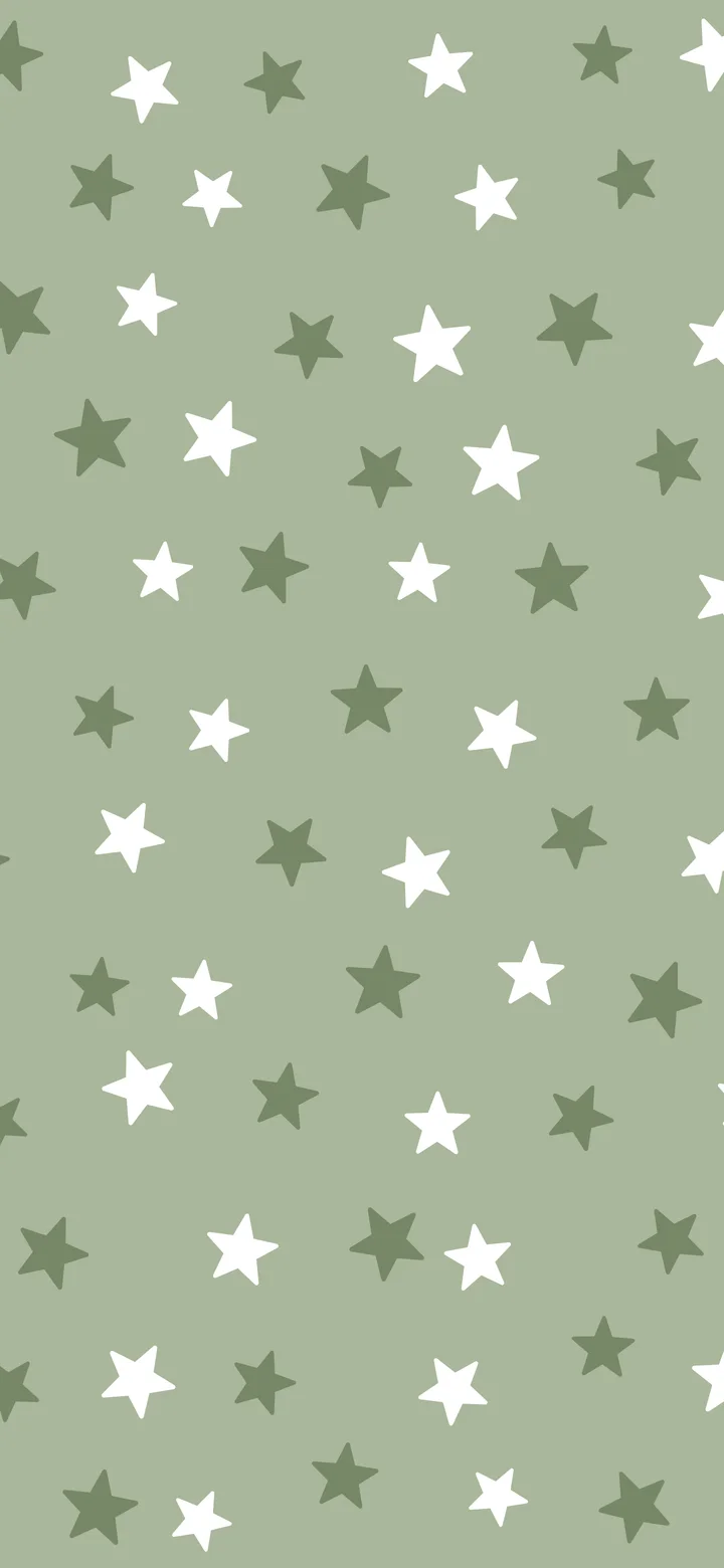 Sage Green Star Pattern wallpaper for iPhone and Android