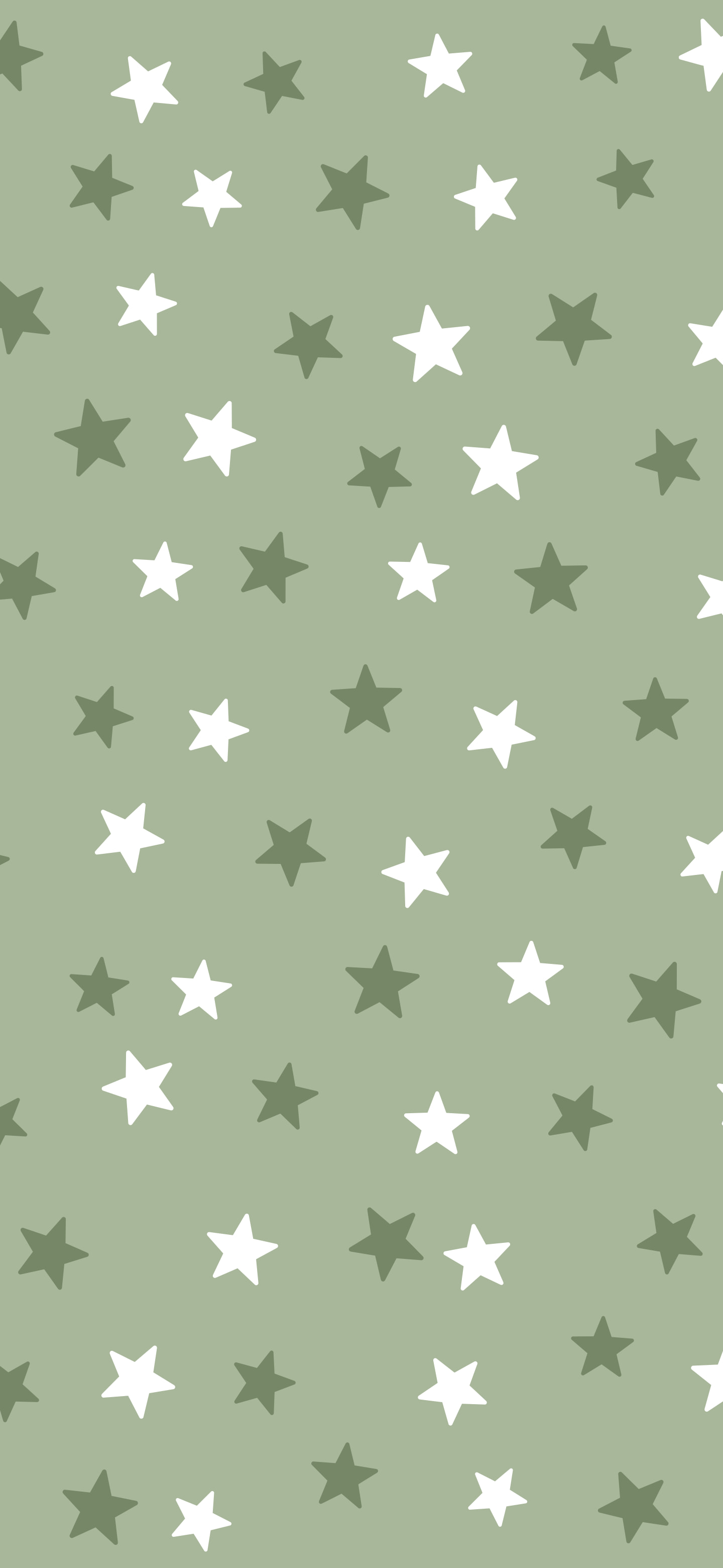 Sage Green Star Pattern wallpaper for iPhone and Android