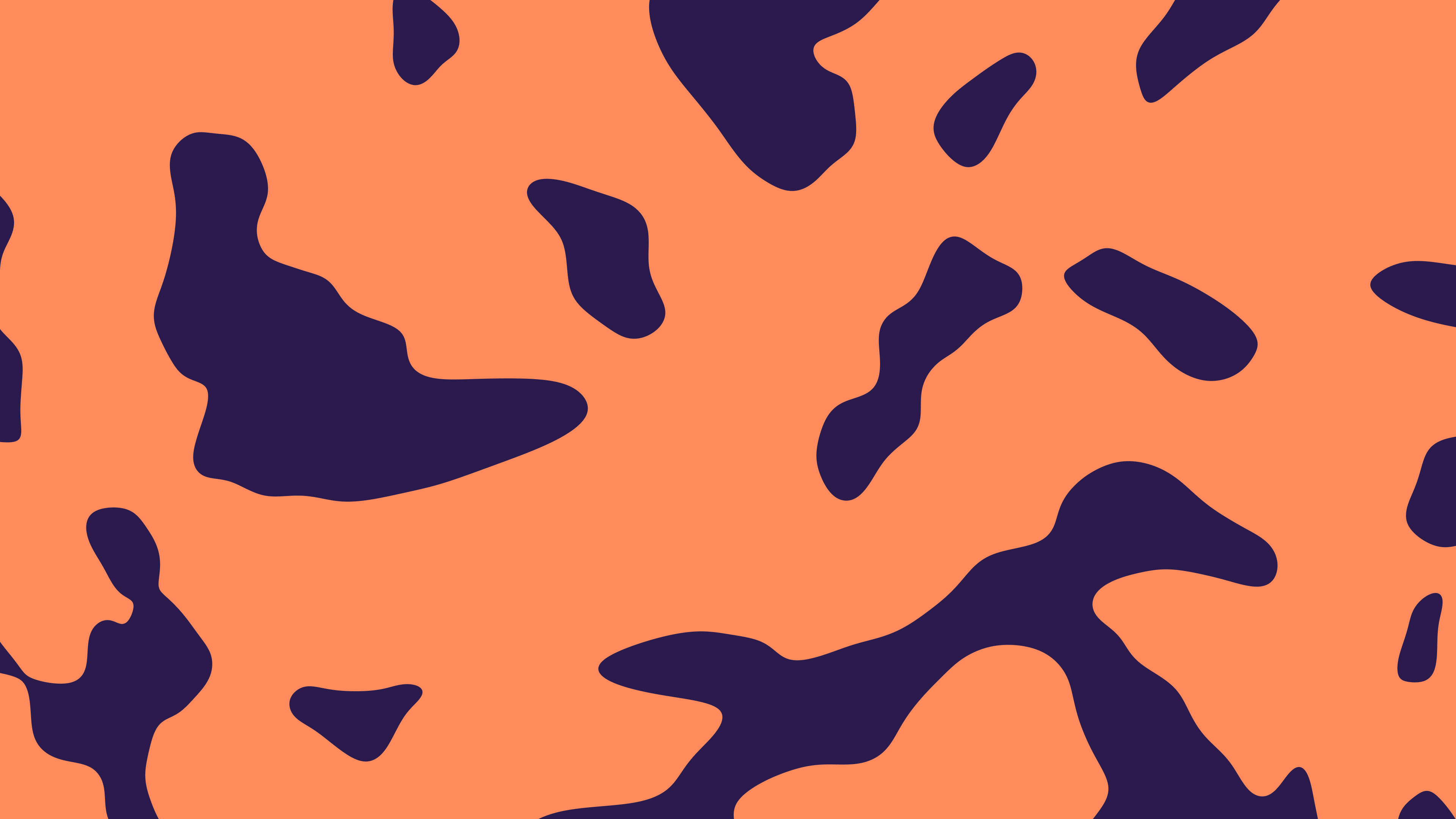 Sunset Cow Print desktop wallpaper in 4K