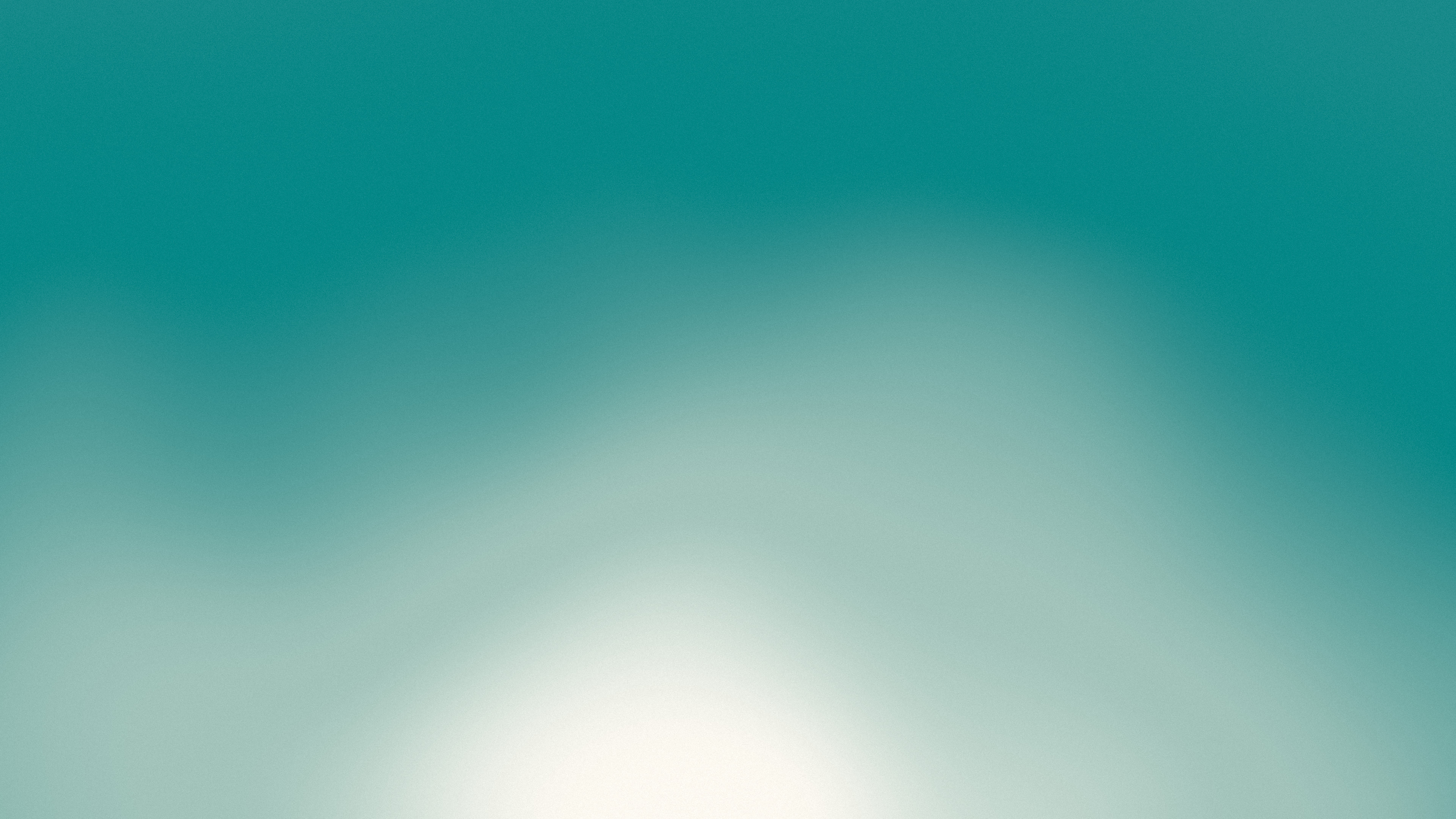 Teal and Cream Sunrise Aura Gradient desktop wallpaper in 4K
