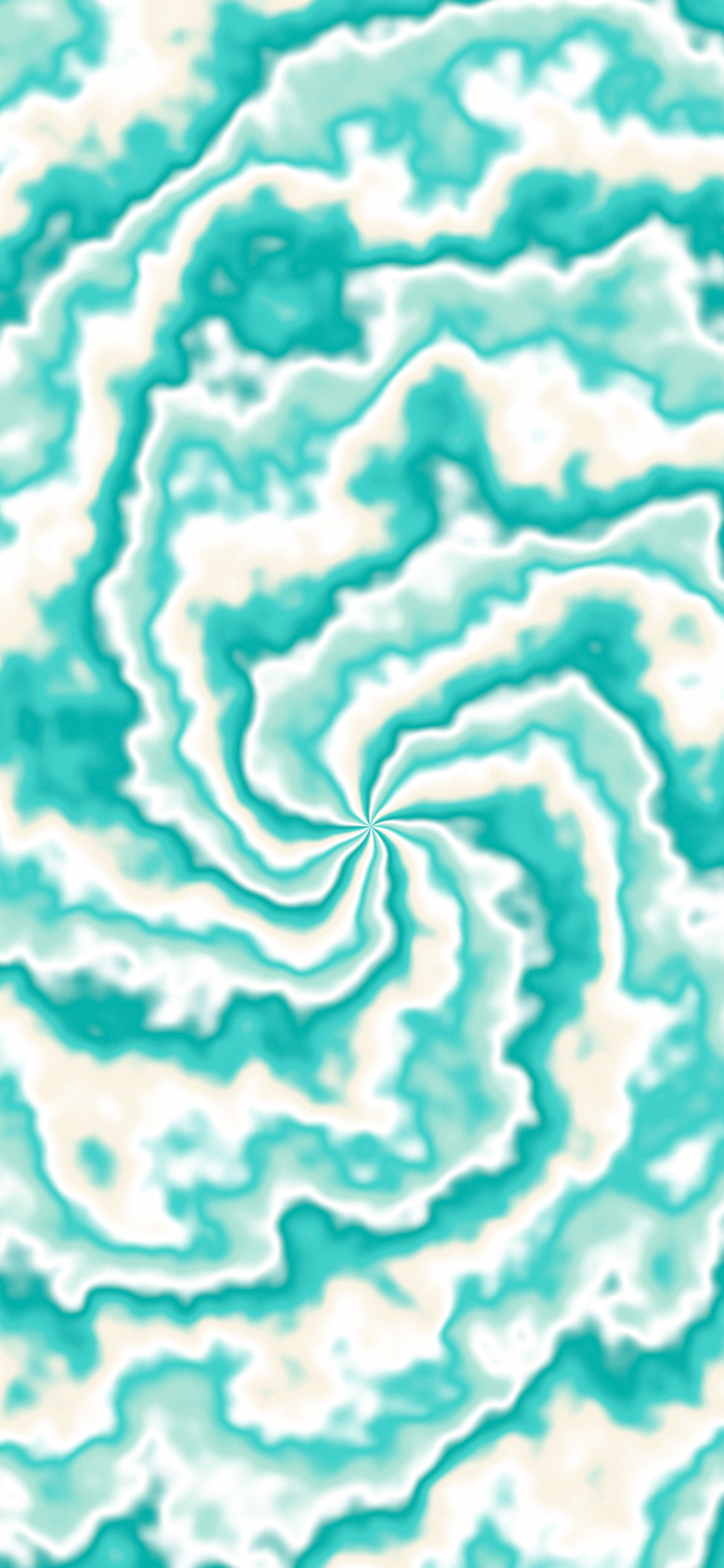 Turquoise and Cream Spiral Tie Dye wallpaper for iPhone and Android