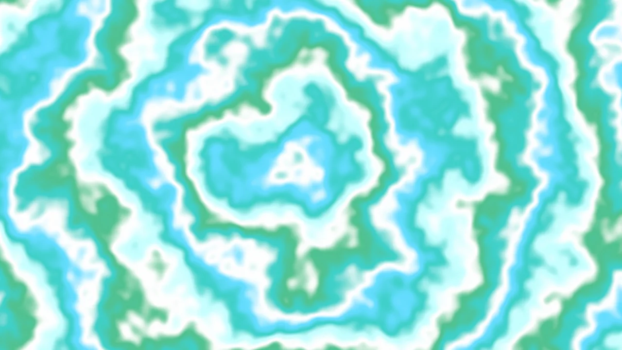 Turquoise Bullseye Tie Dye desktop wallpaper in 4K