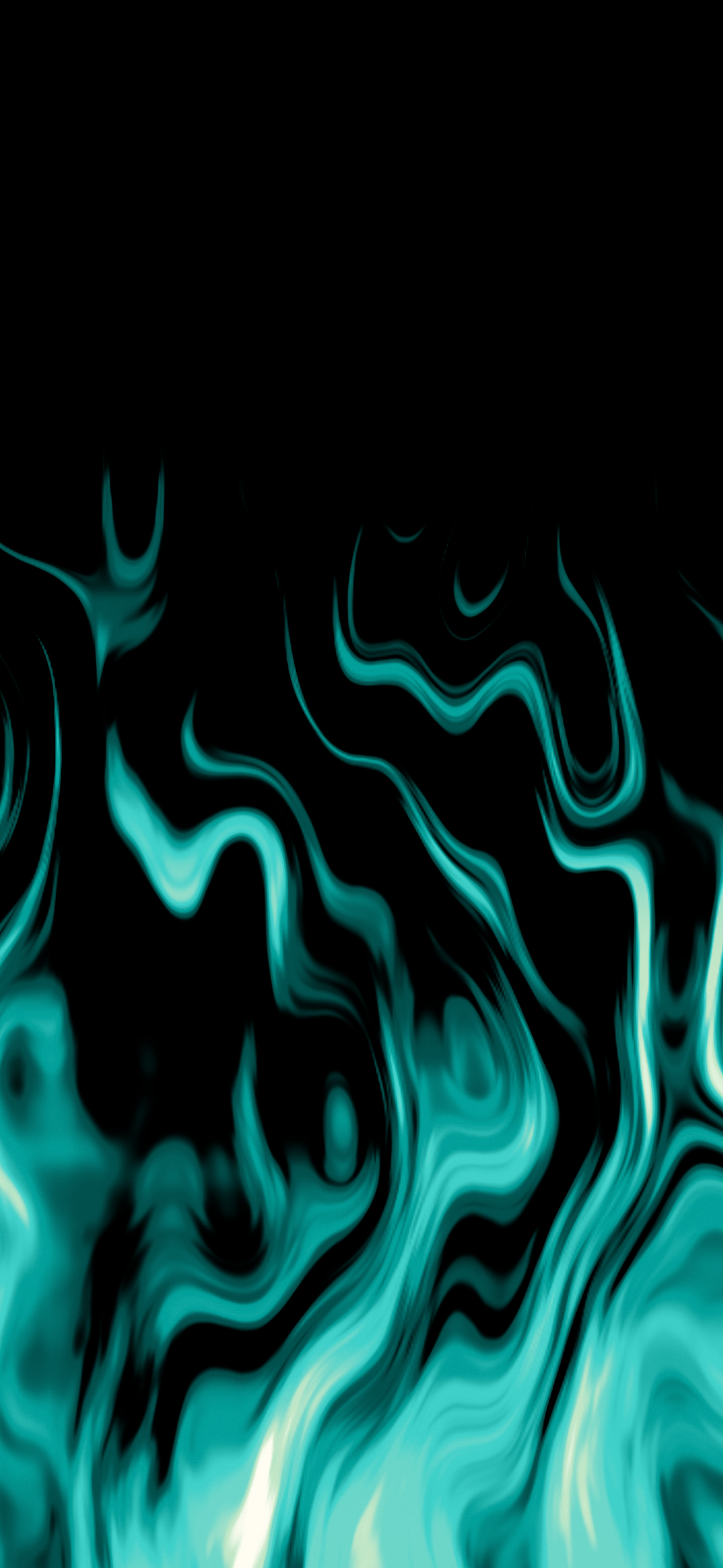 Turquoise Fire Flames wallpaper for iPhone and Android