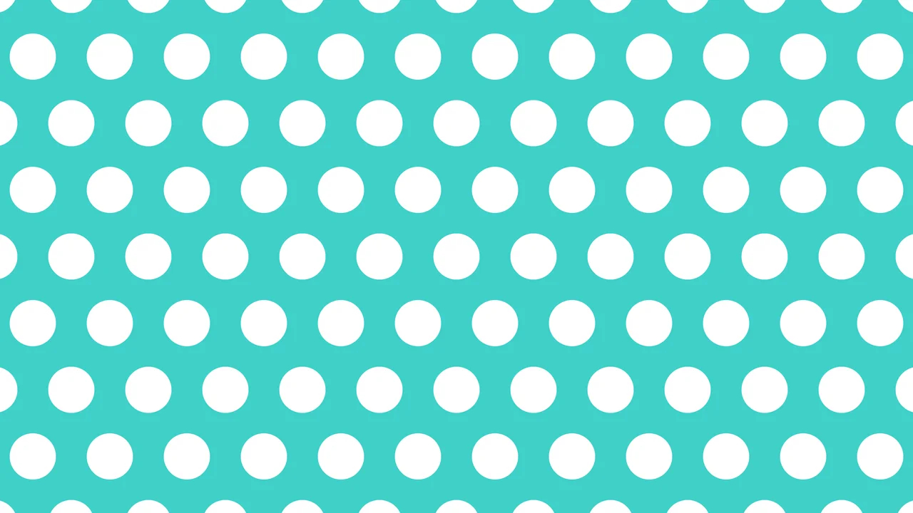 Turquoise Polka Dot desktop wallpaper in 4K