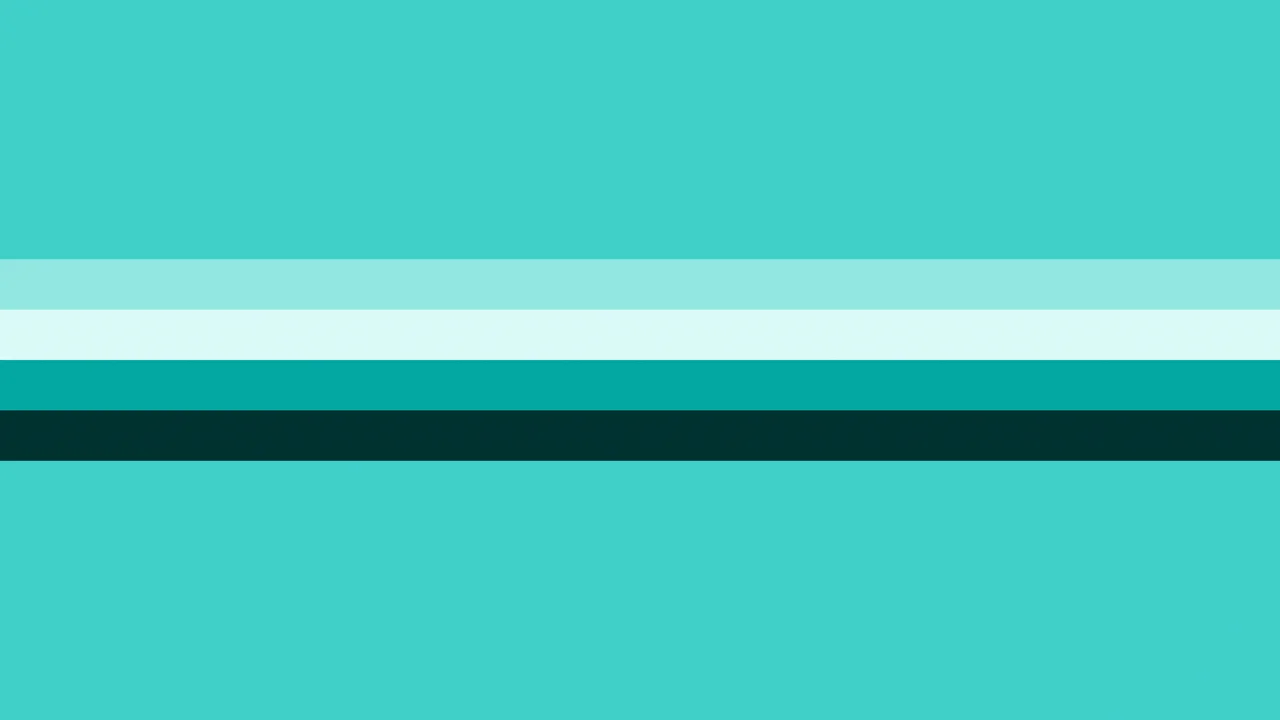 Turquoise Retro Stripe desktop wallpaper in 4K