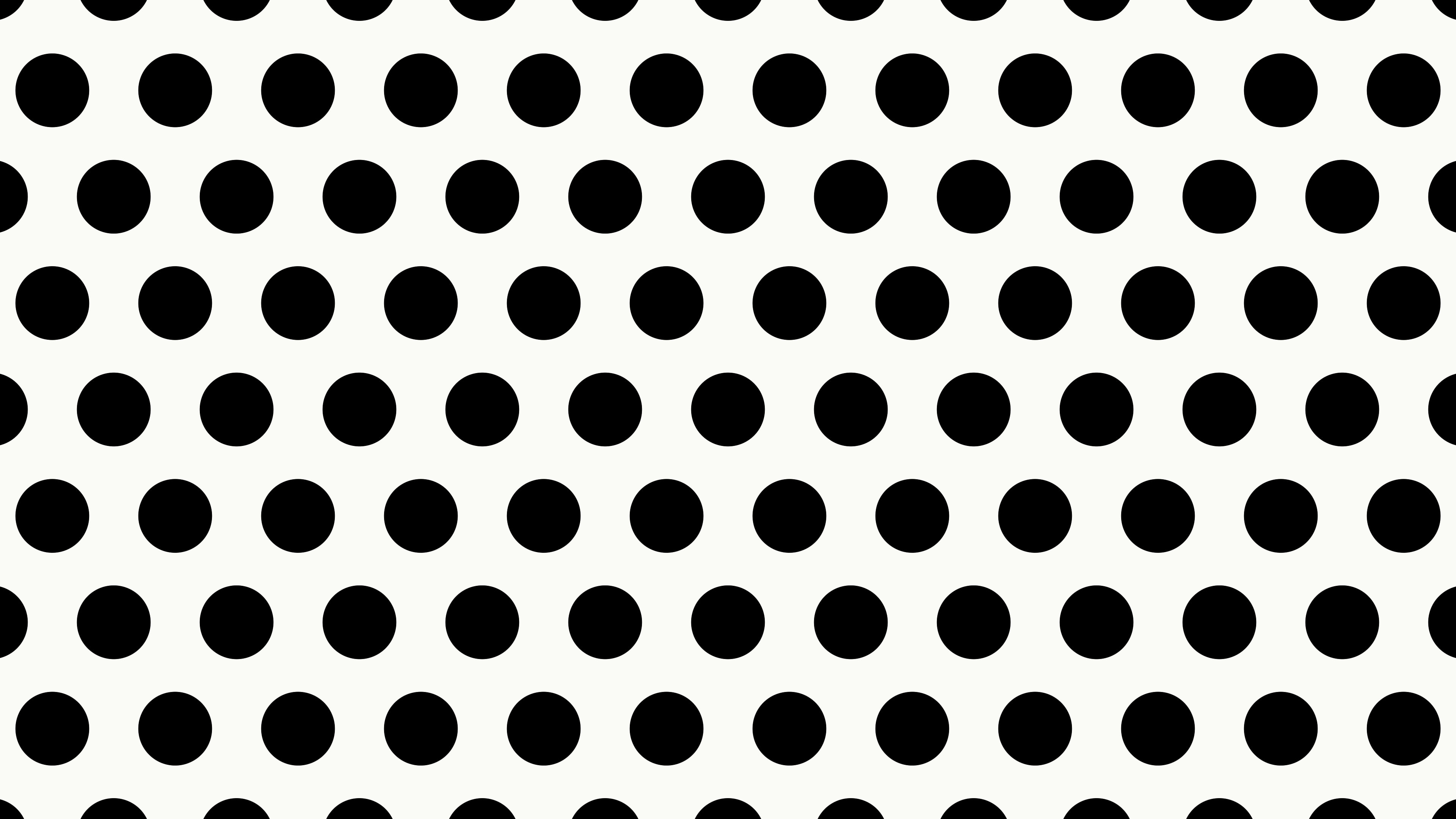 White and Black Polka Dot desktop wallpaper in 4K