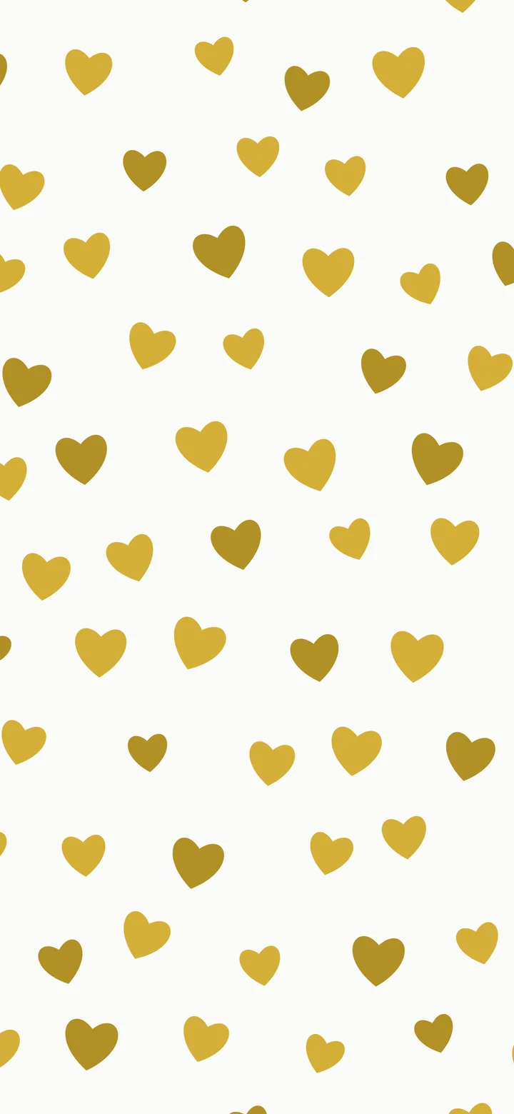 White and Gold Heart Pattern wallpaper for iPhone and Android