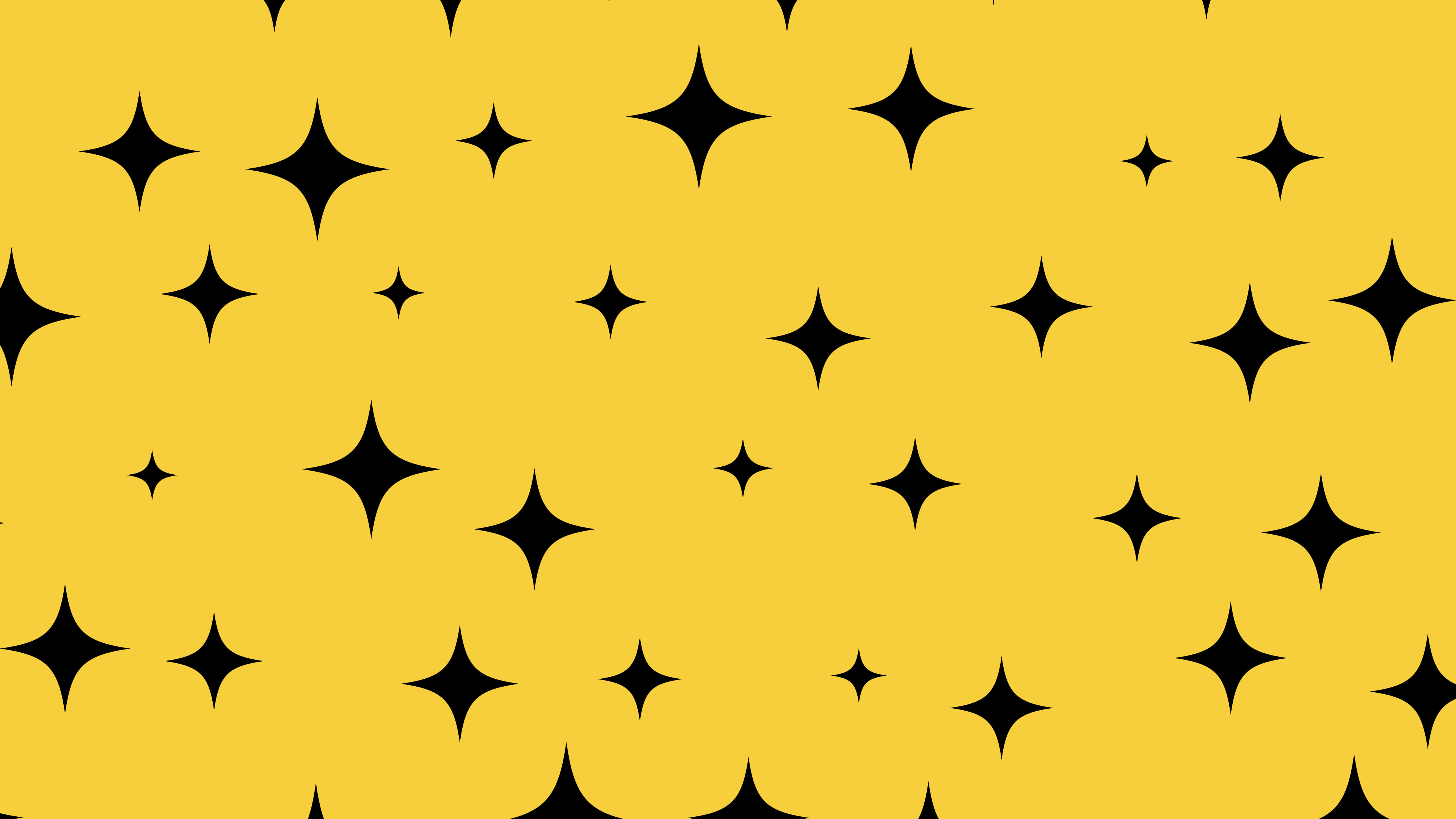 Yellow and Black Sparkle Pattern desktop wallpaper in 4K